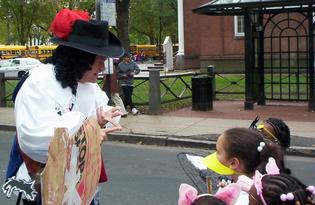 Spotted on Elm Street Oct. 27, at the Mayor's Halloween Parade for schoolkids.